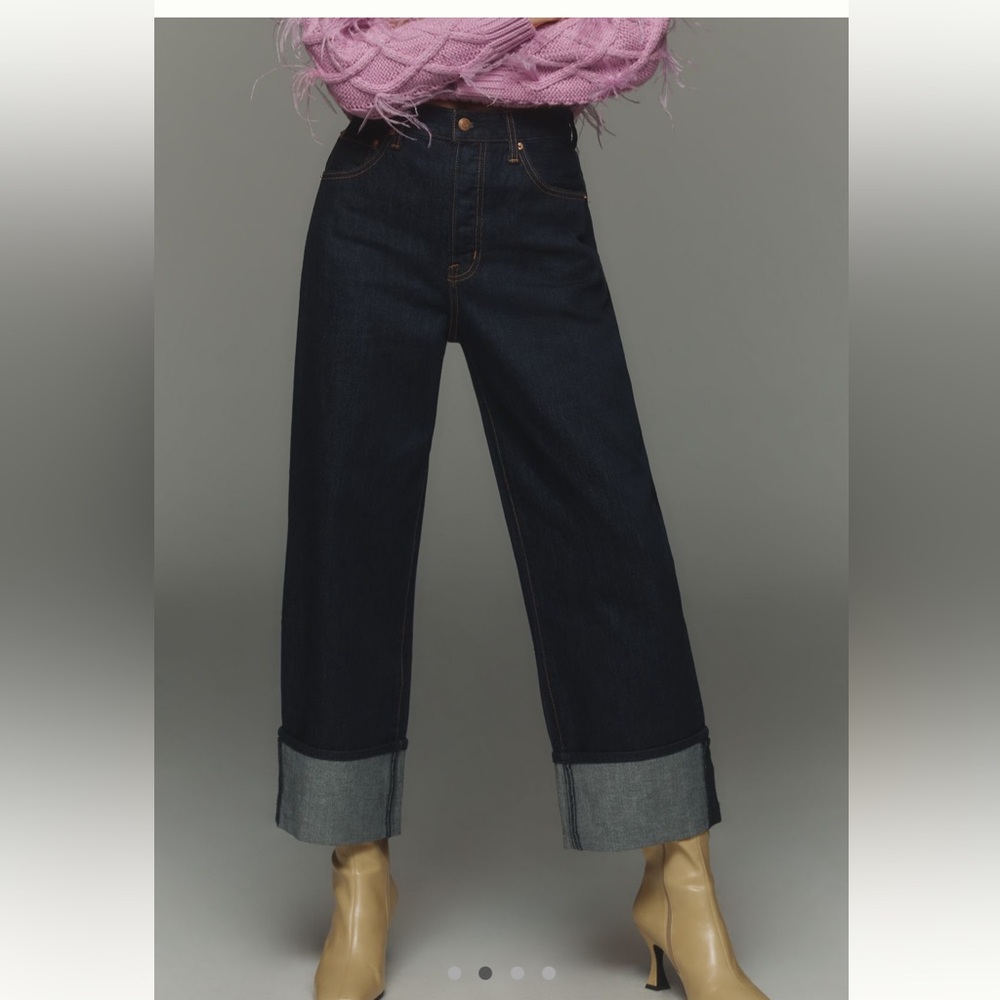 pistola High-Rise Wide-Leg Dark Indigo Jeans
